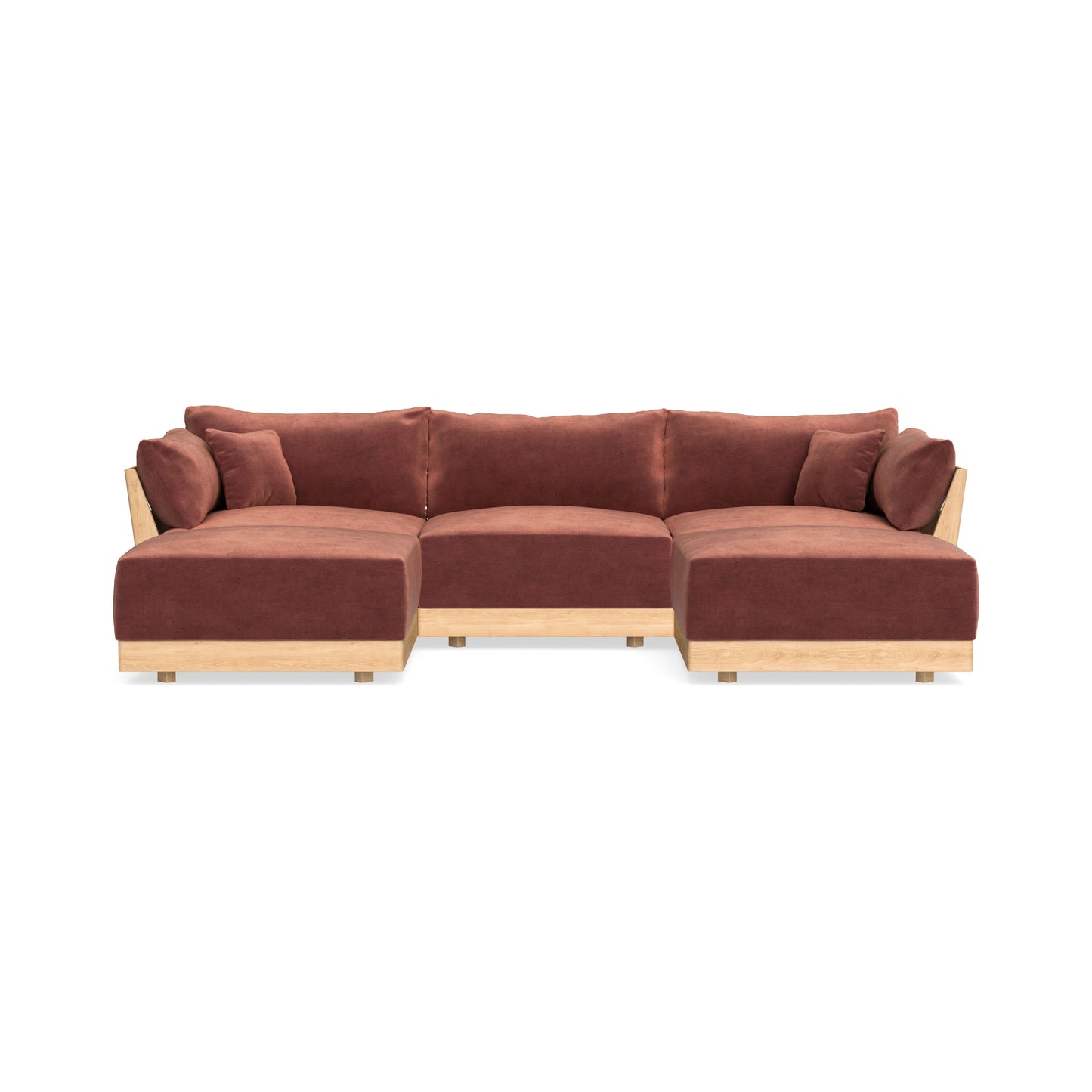 Slipcover Only - Modular Bondi 3-Seater U-Sectional in Spice