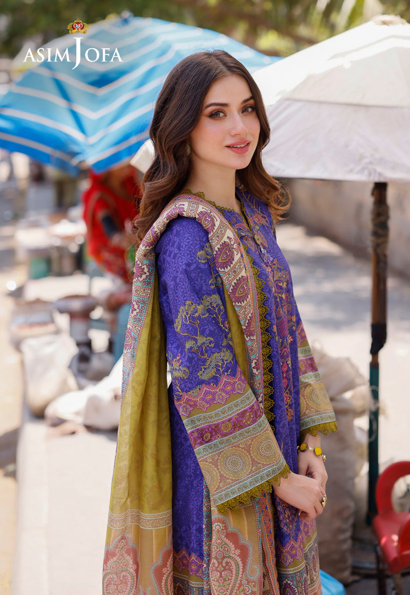 AJPL-03 PRINTED ARABIC LAWN 3 PCS