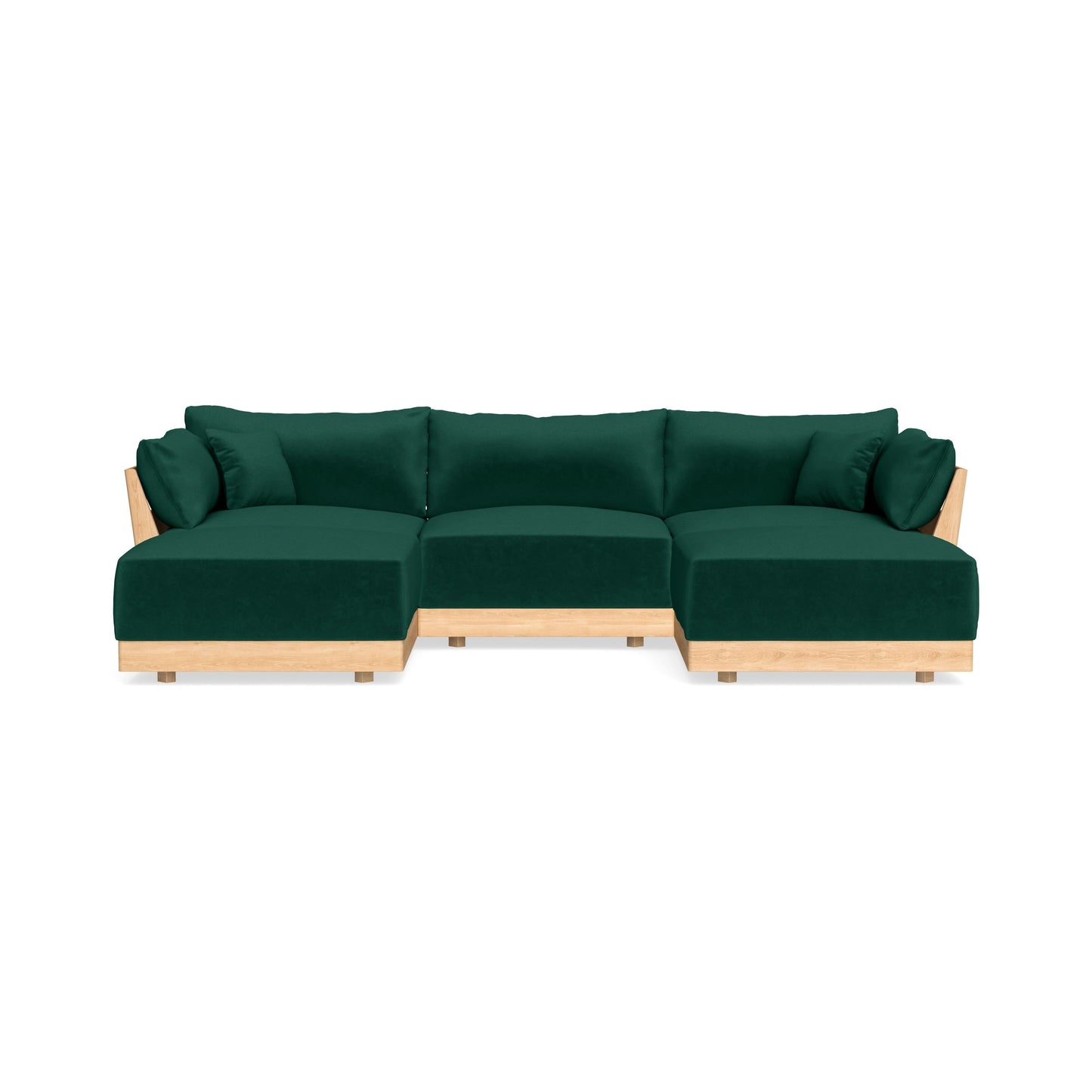 Slipcover Only - Modular Bondi 3-Seater U-Sectional in Evergreen
