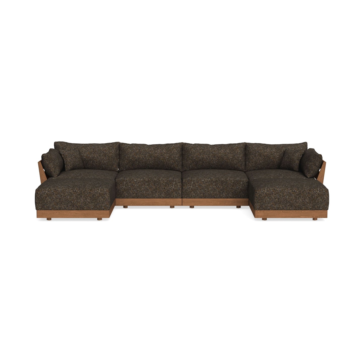 Modular Bondi Espresso 4-Seater U-Sectional in Phantom | Classic Blend