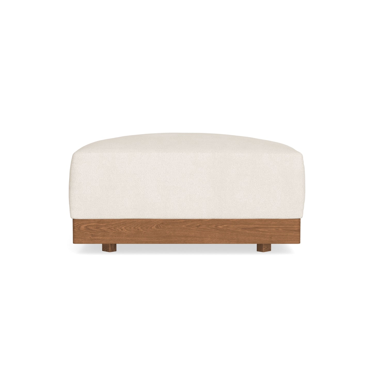 Modular Bondi Espresso Ottoman in Powder | Memory Foam Blend