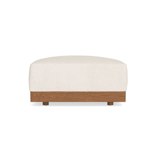Modular Bondi Espresso Ottoman in Powder | Memory Foam Blend