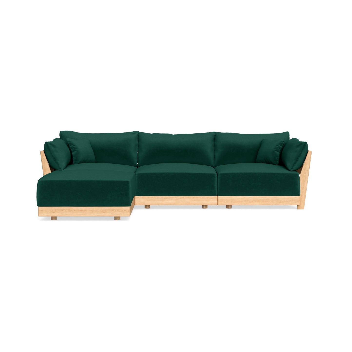 Slipcover Only - Modular Bondi 3-Seater Sectional in Evergreen