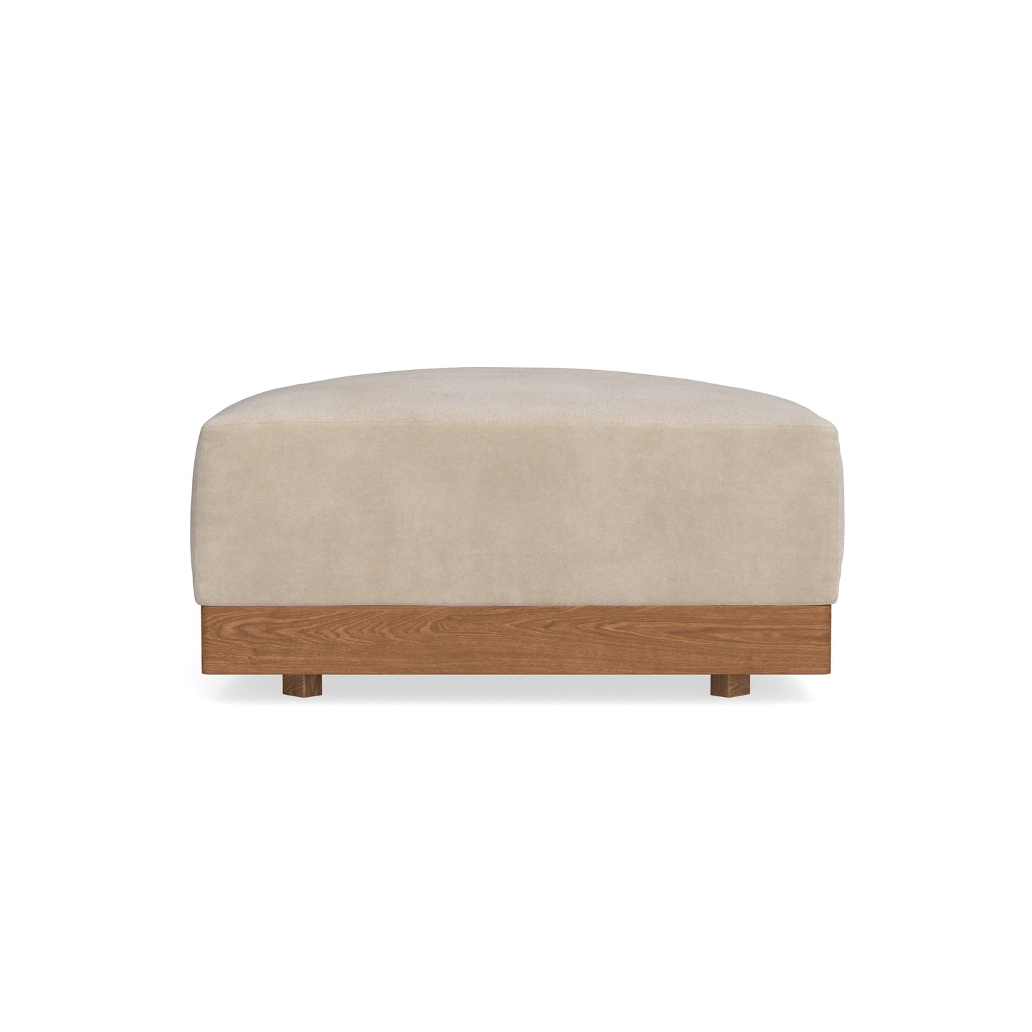Modular Bondi Espresso Ottoman in Oyster | Memory Foam Blend