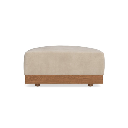 Modular Bondi Espresso Ottoman in Oyster | Memory Foam Blend