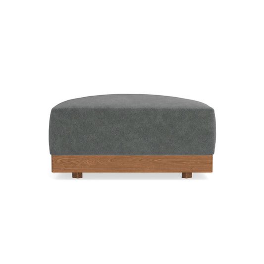Modular Bondi Espresso Ottoman in Chimney Gray | Memory Foam Blend