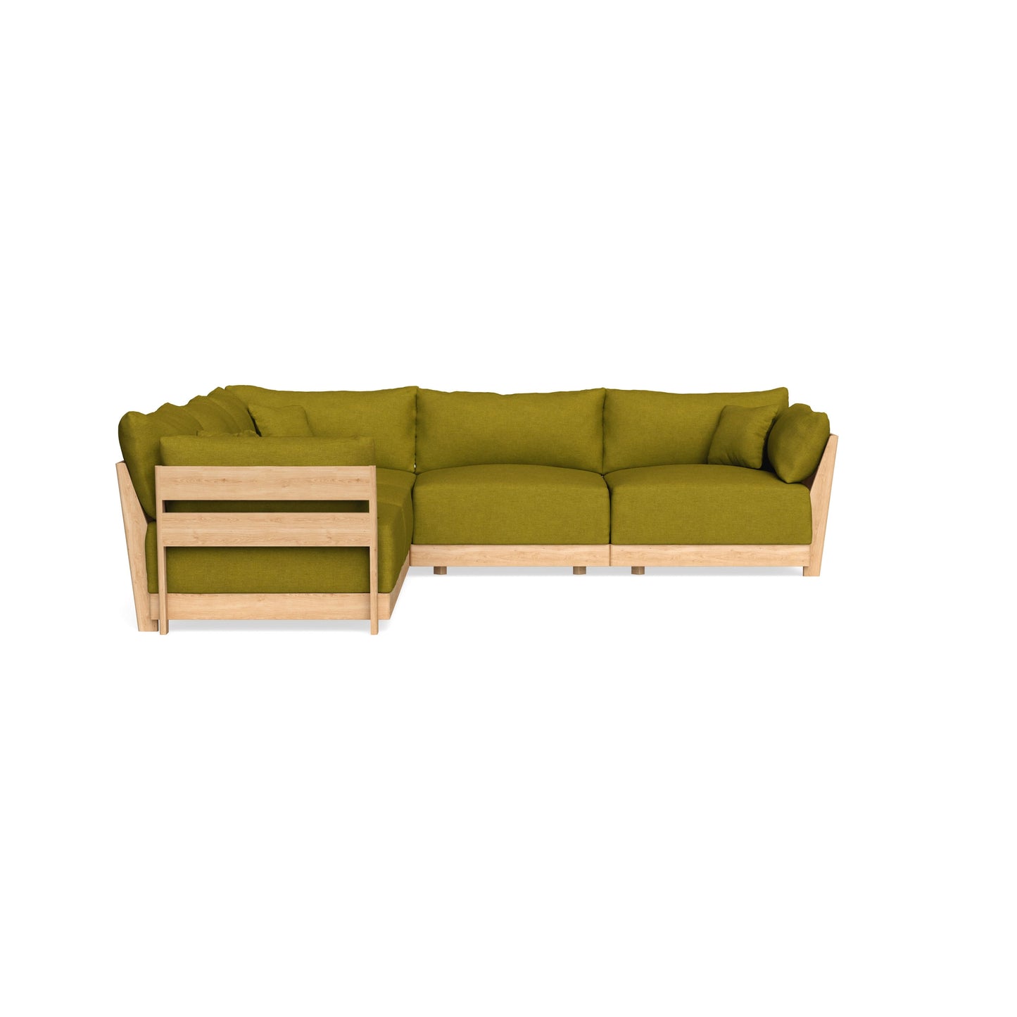 Slipcover Only - Modular Bondi 5-Seater Corner Sectional in Olive Green