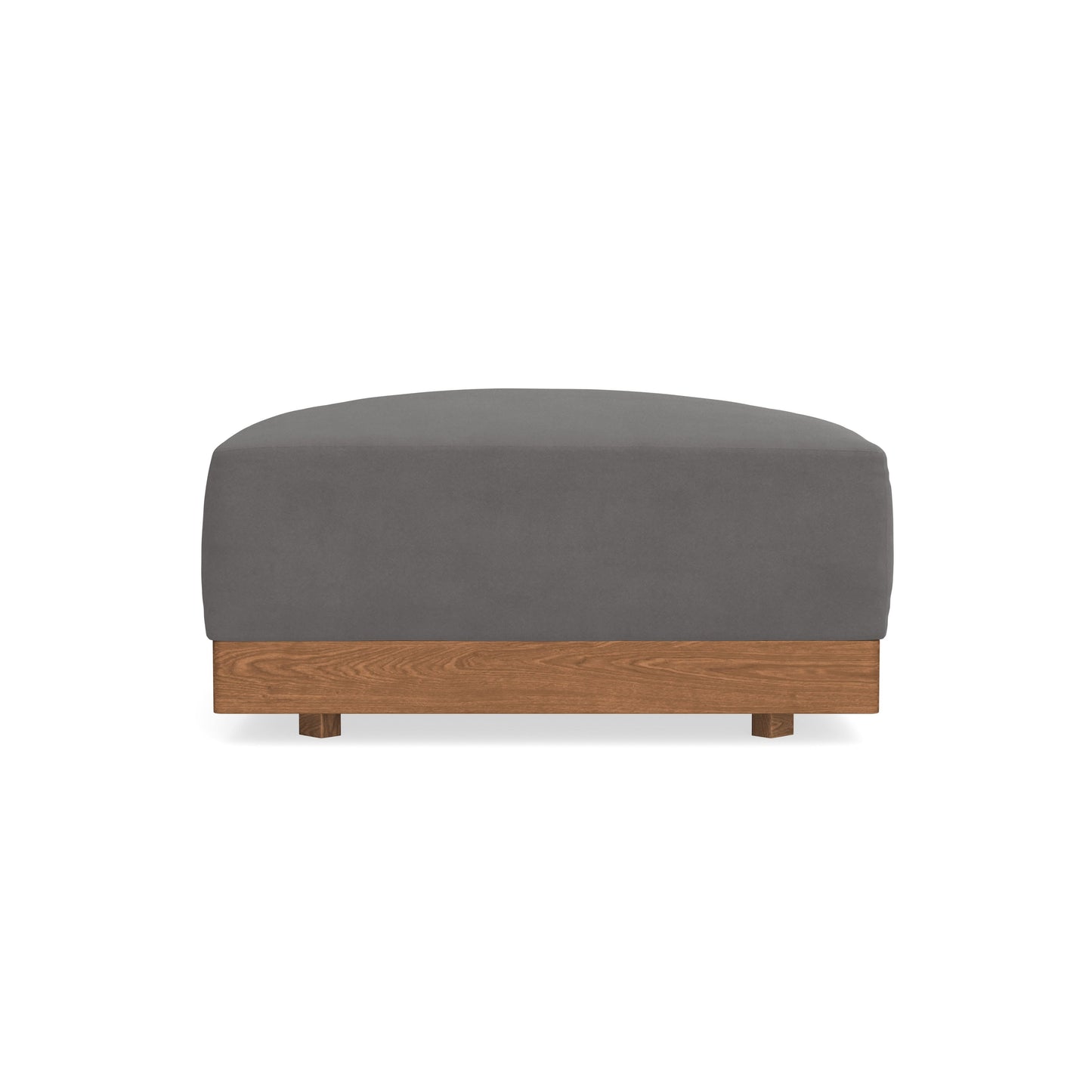 Modular Bondi Espresso Ottoman in Burnt Ember | Memory Foam Blend