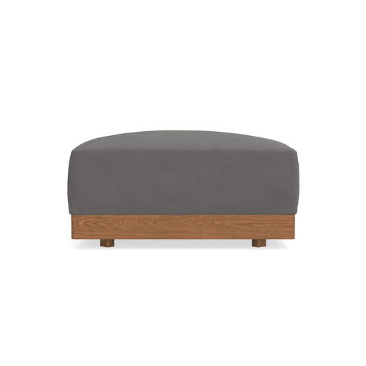 Modular Bondi Espresso Ottoman in Burnt Ember | Memory Foam Blend