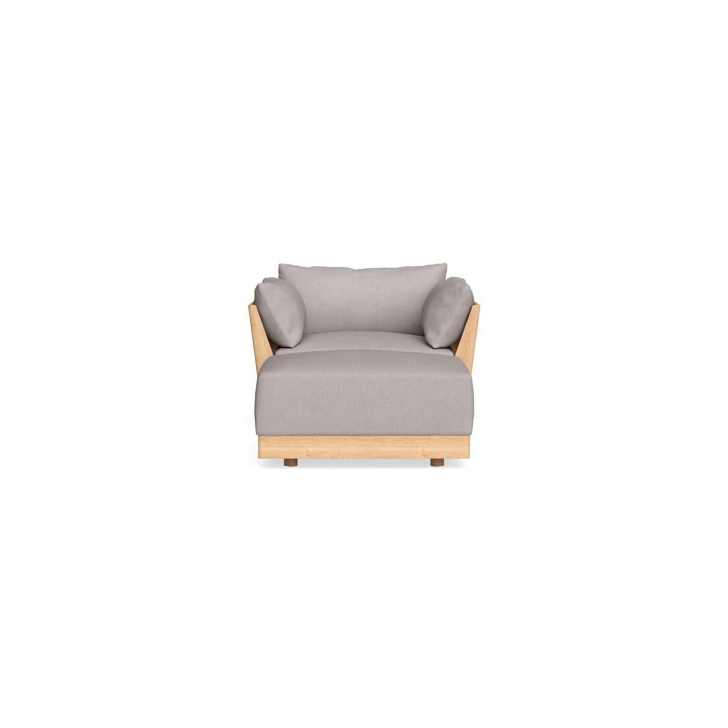 Slipcover Only - Modular Bondi Armchair + Ottoman in Cloud