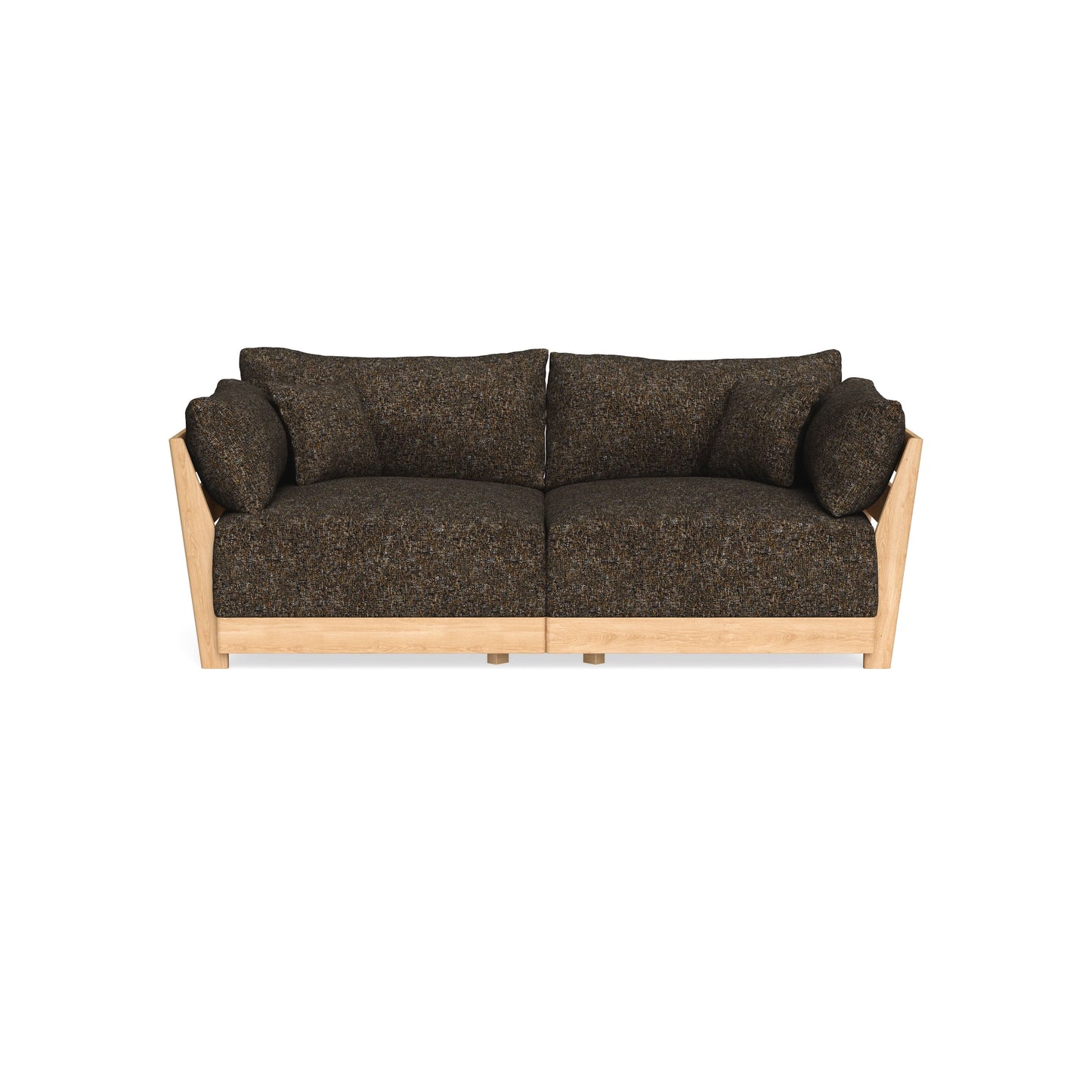 Modular Bondi Latte 2-Seater Sofa in Phantom | Memory Foam Blend