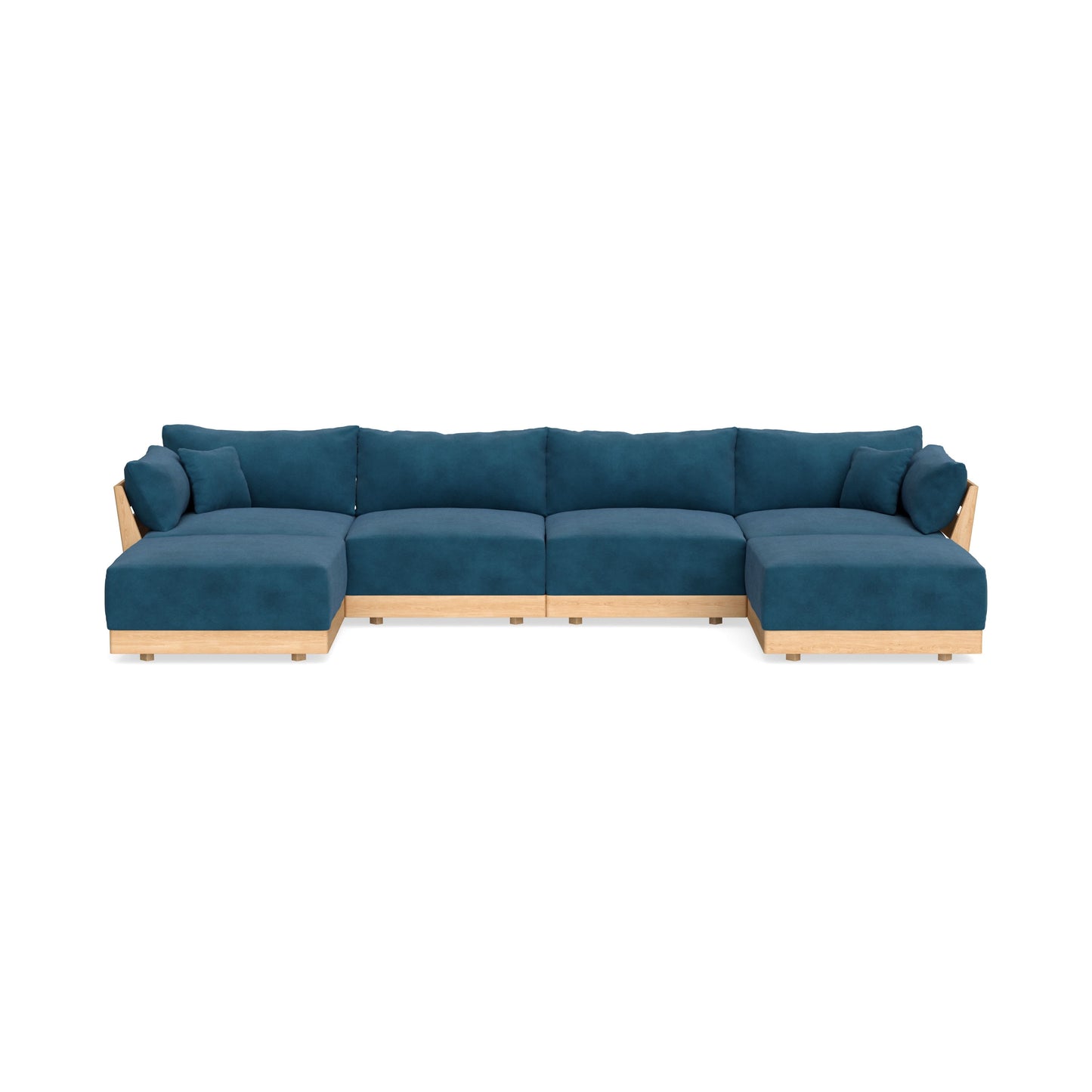 Slipcover Only - Modular Bondi 4-Seater U-Sectional in Commodore Blue