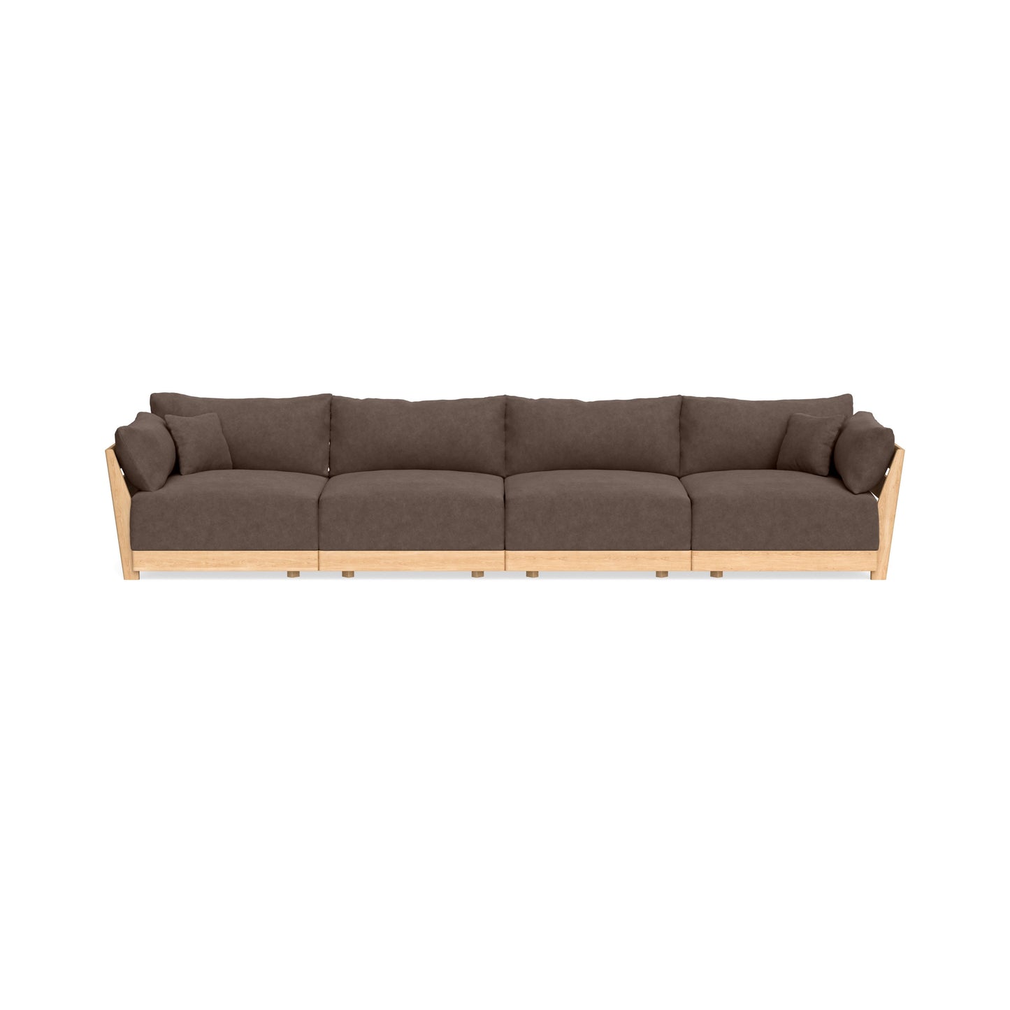 Modular Bondi Latte 4-Seater Sofa in Chocolate | Classic Blend