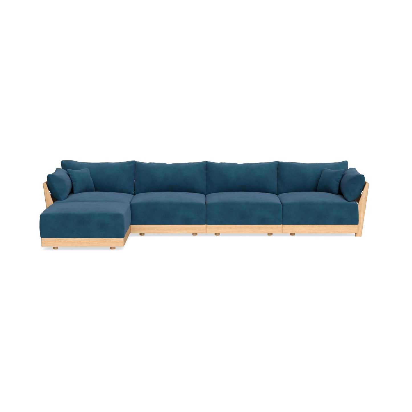 Slipcover Only - Modular Bondi 4-Seater Sectional in Commodore Blue