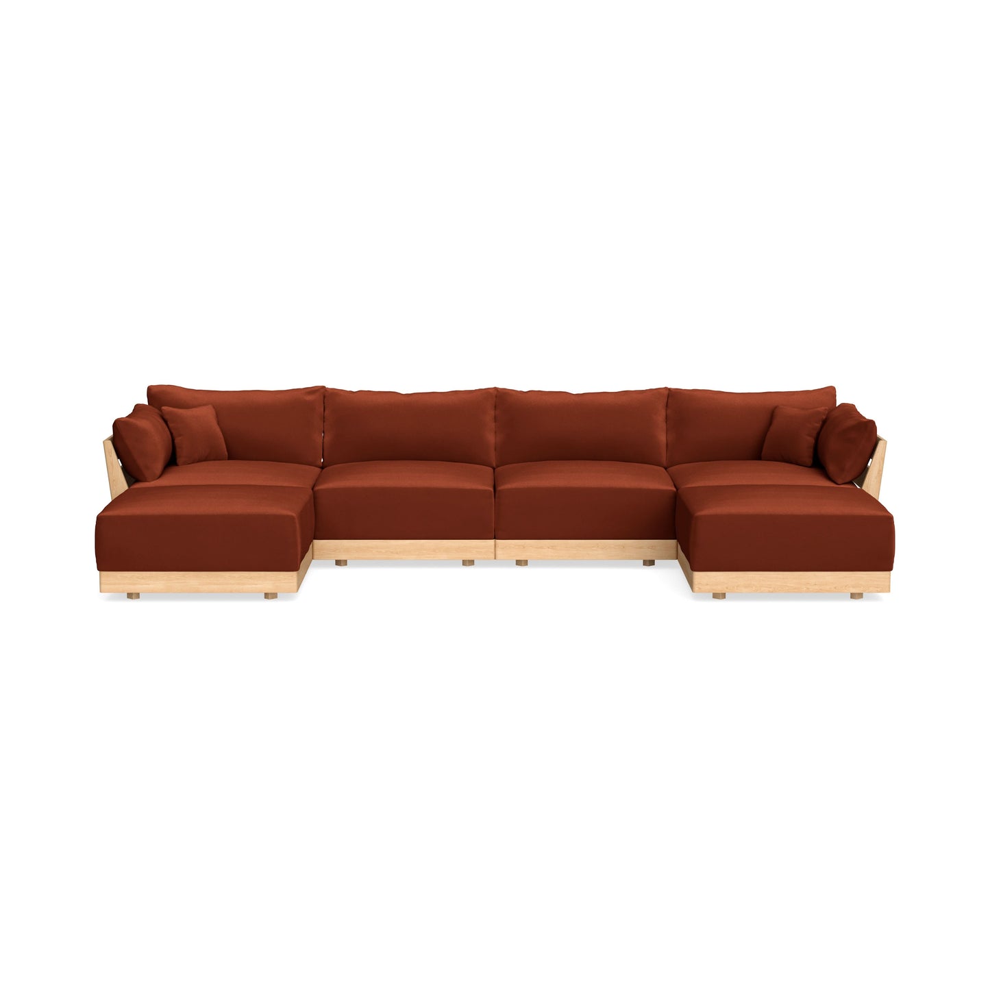 Slipcover Only - Modular Bondi 4-Seater U-Sectional in Rust