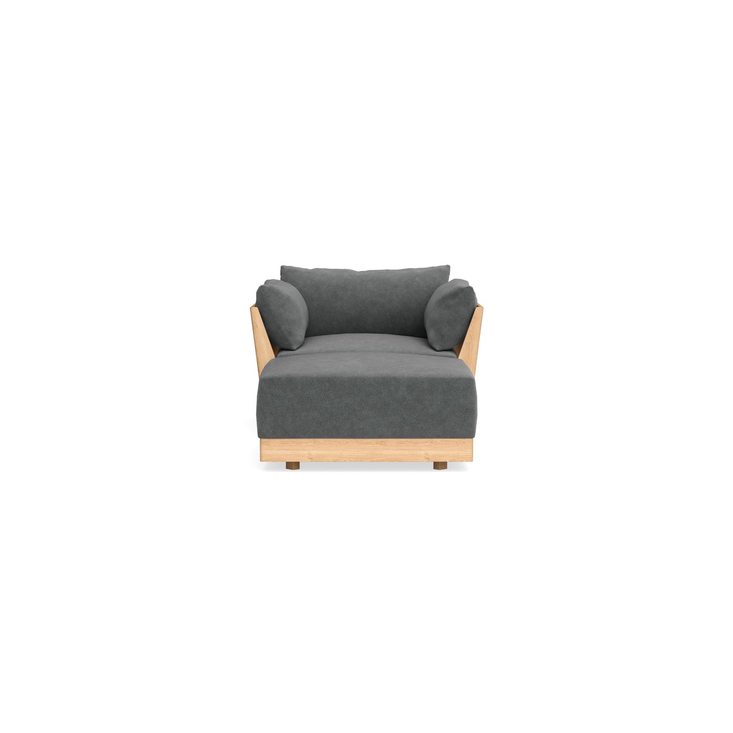Slipcover Only - Modular Bondi Armchair + Ottoman in Chimney Gray