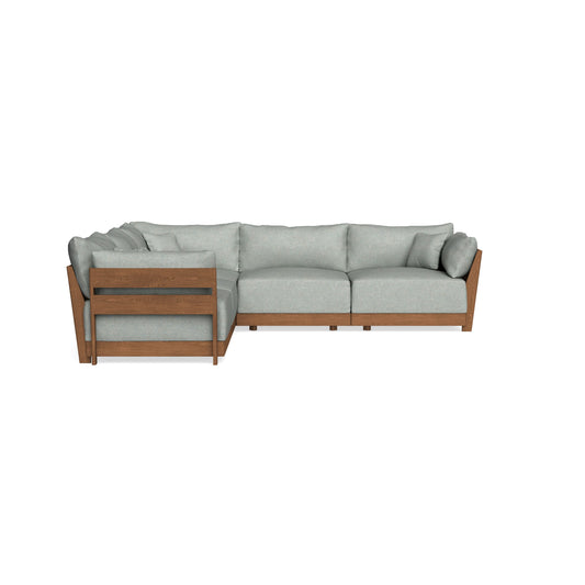 Modular Bondi Espresso 5-Seater Corner Sectional in Spa | Classic Blend