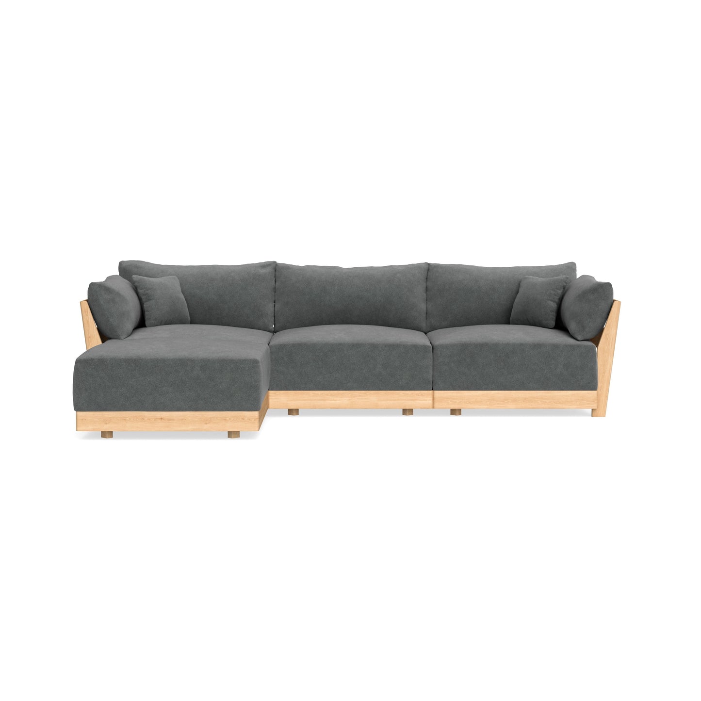 Slipcover Only - Modular Bondi 3-Seater Sectional in Chimney Gray