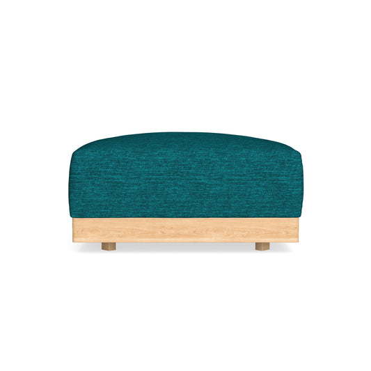 Modular Bondi Latte Ottoman in Marine Teal | Classic Blend
