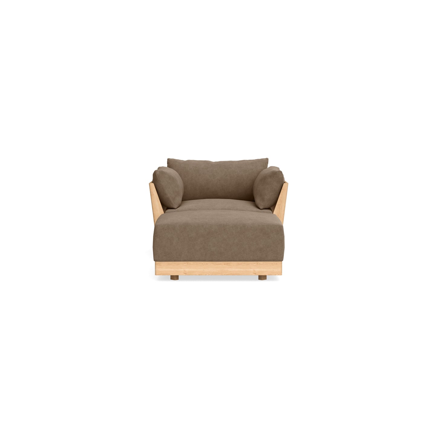 Slipcover Only - Modular Bondi Armchair + Ottoman in Coffee
