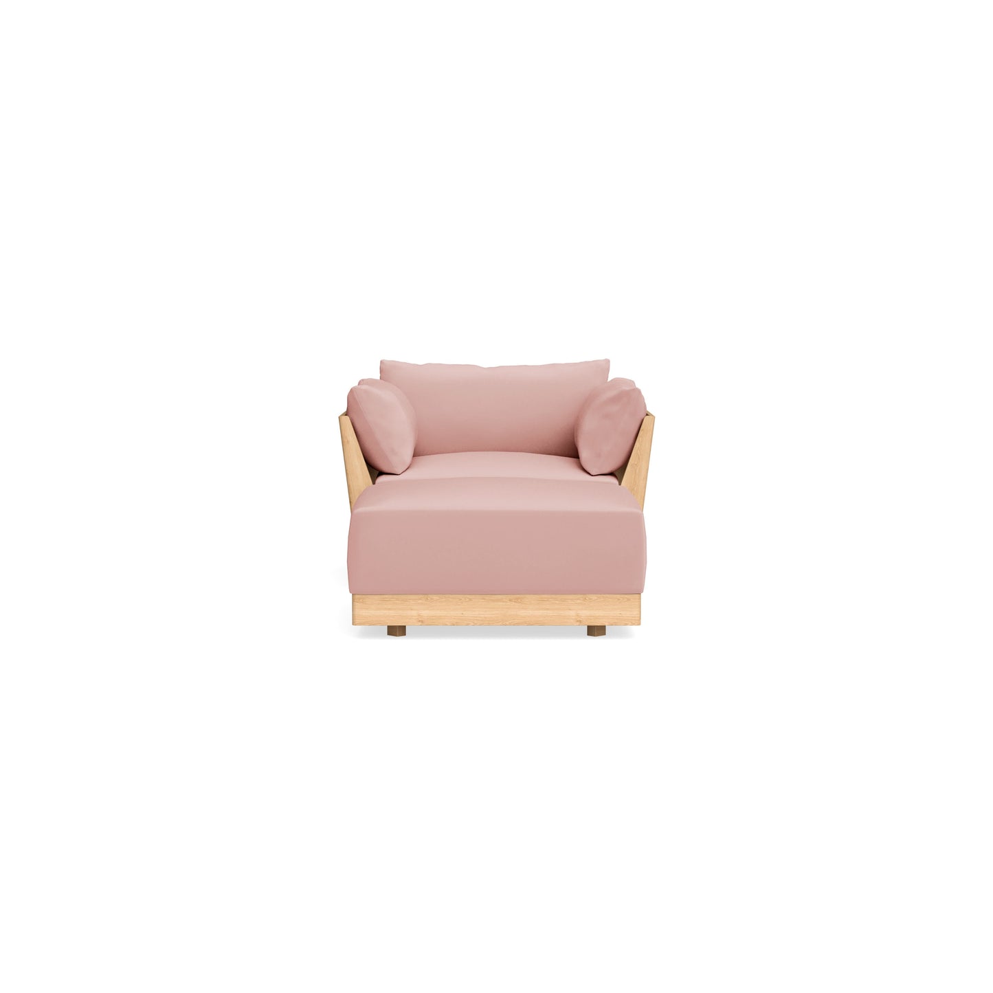 Slipcover Only - Modular Bondi Armchair + Ottoman in Powder Pink