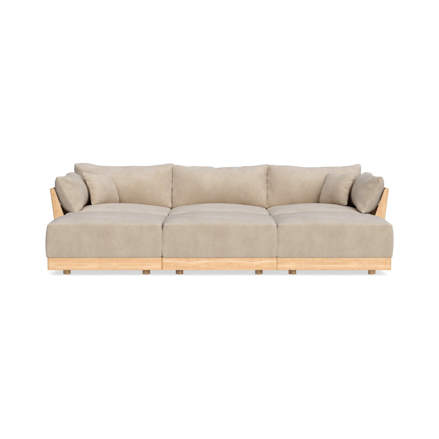 Slipcover Only - Modular Bondi 3-Seater Daybed Sofa Sectional in Oyster