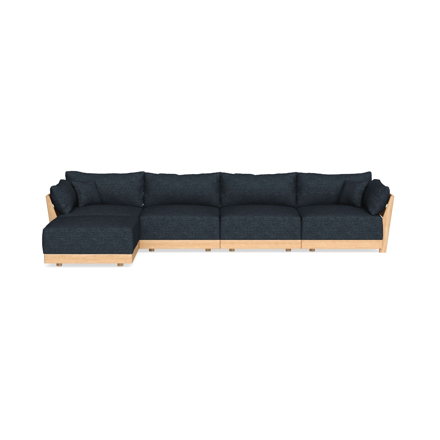 Slipcover Only - Modular Bondi 4-Seater Sectional in Baltic Blue