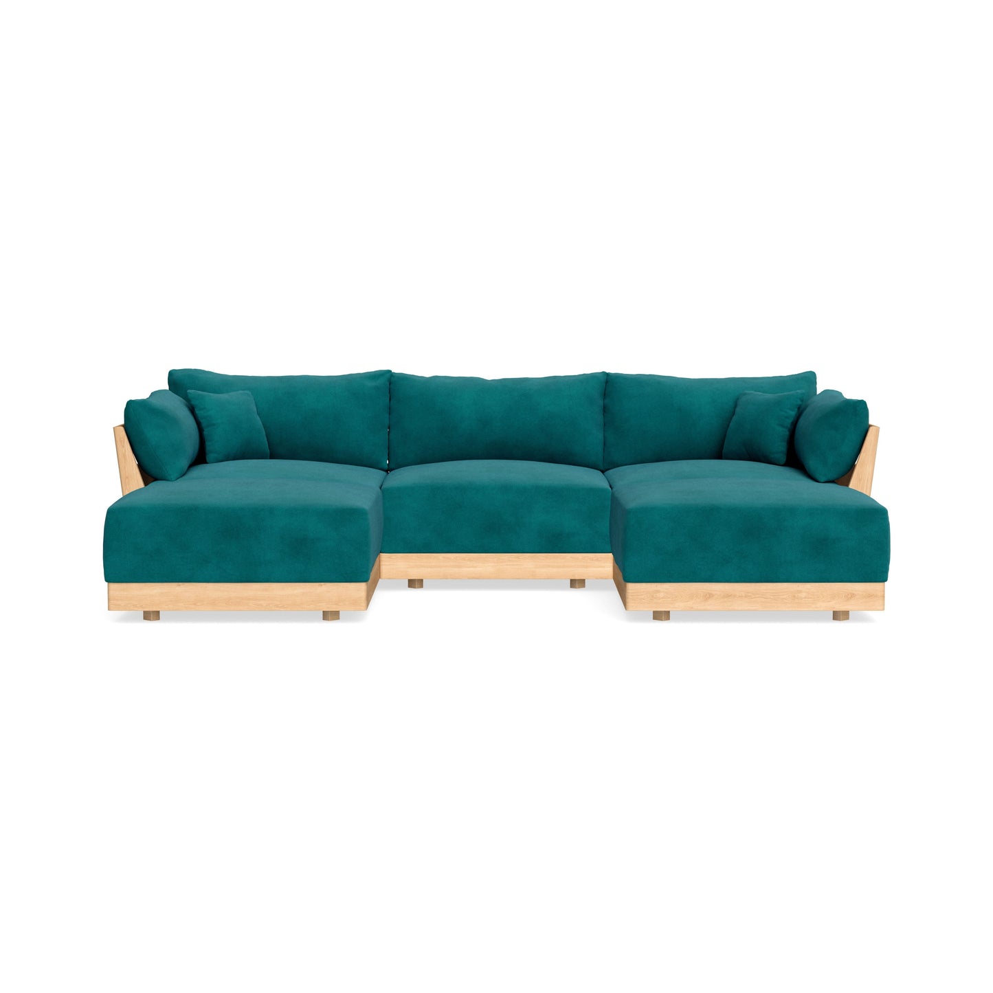 Slipcover Only - Modular Bondi 3-Seater U-Sectional in Peacock