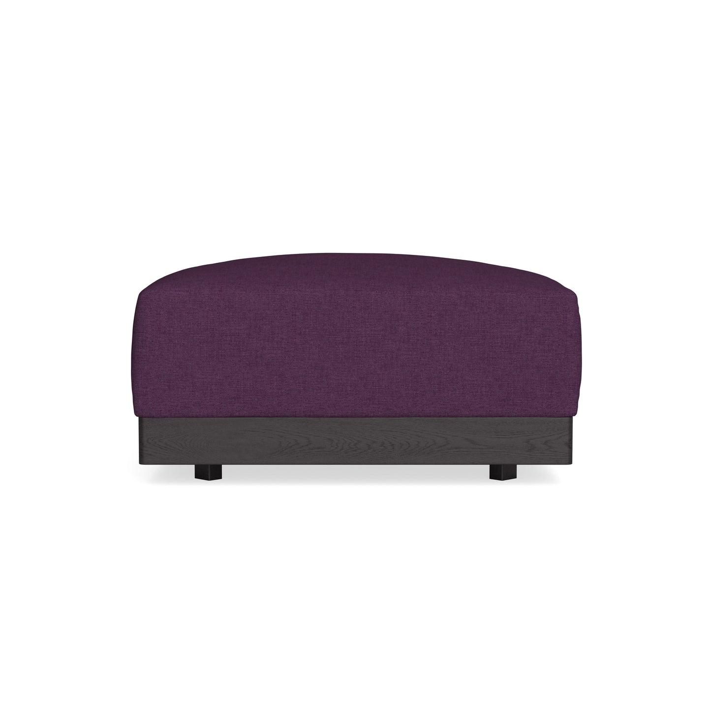 Modular Bondi Black Ottoman in Aubergine | Memory Foam Blend