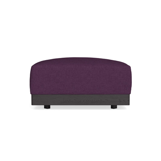 Modular Bondi Black Ottoman in Aubergine | Memory Foam Blend