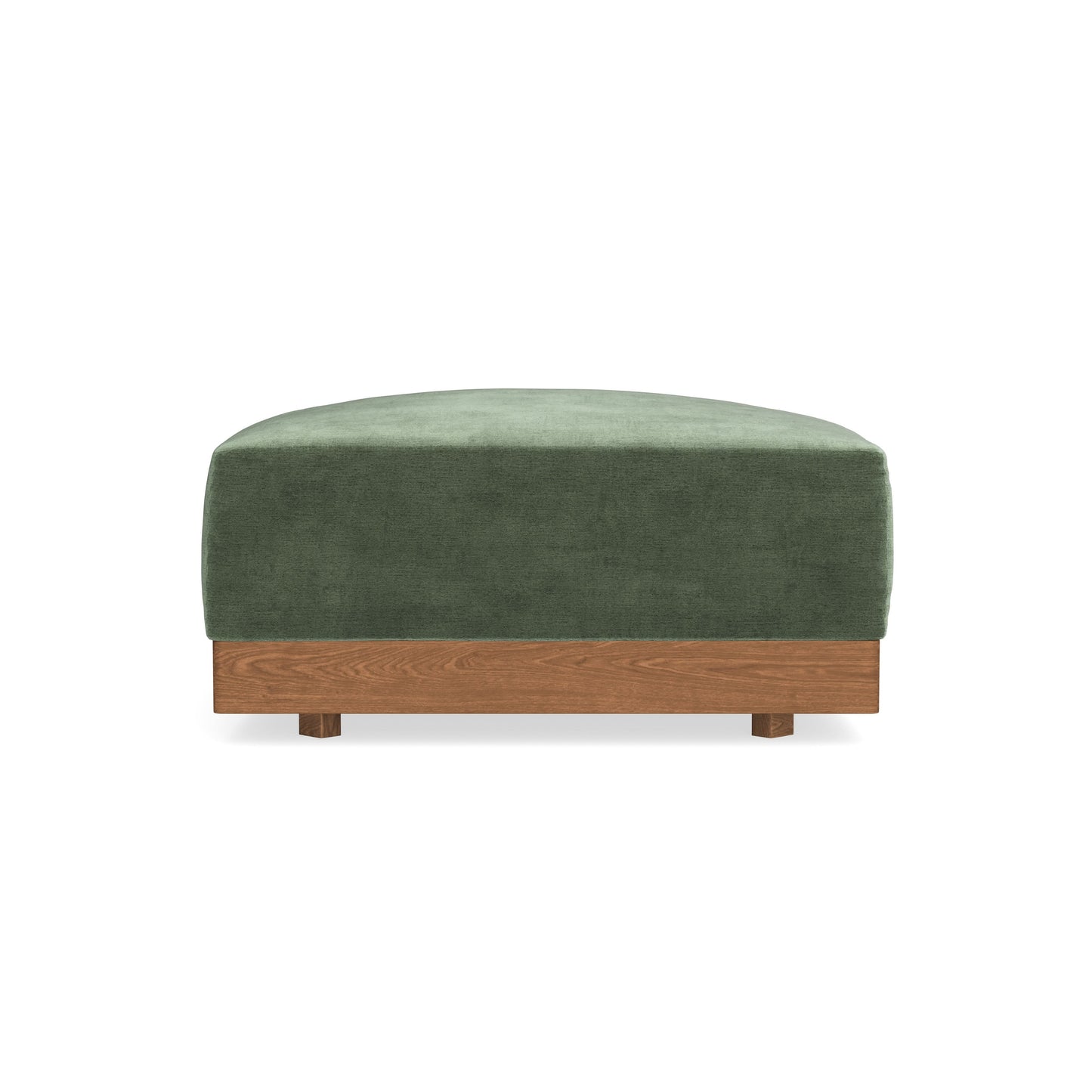 Modular Bondi Espresso Ottoman in Rosemary | Memory Foam Blend