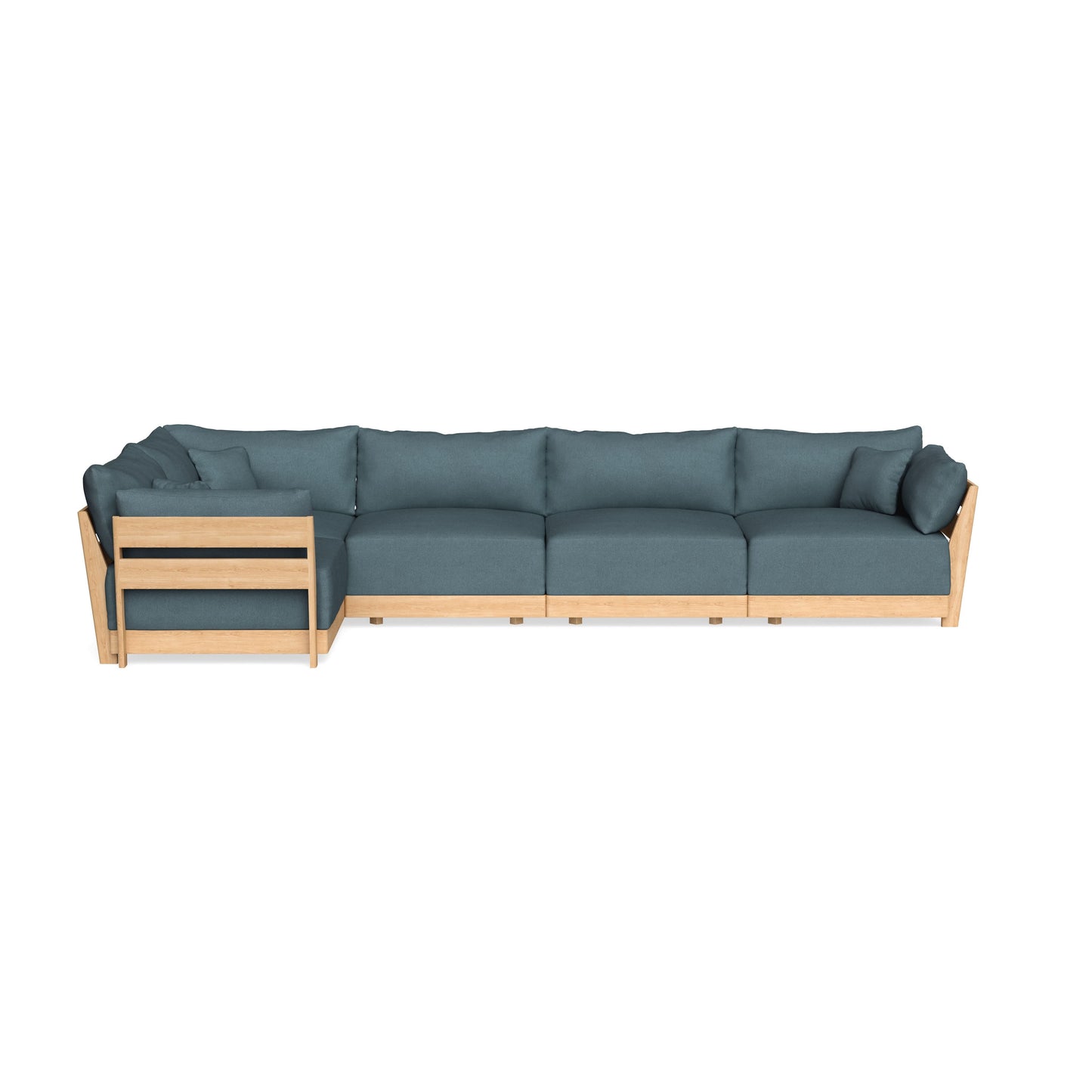 Slipcover Only - Modular Bondi 5-Seater L-Sectional in Slate Blue