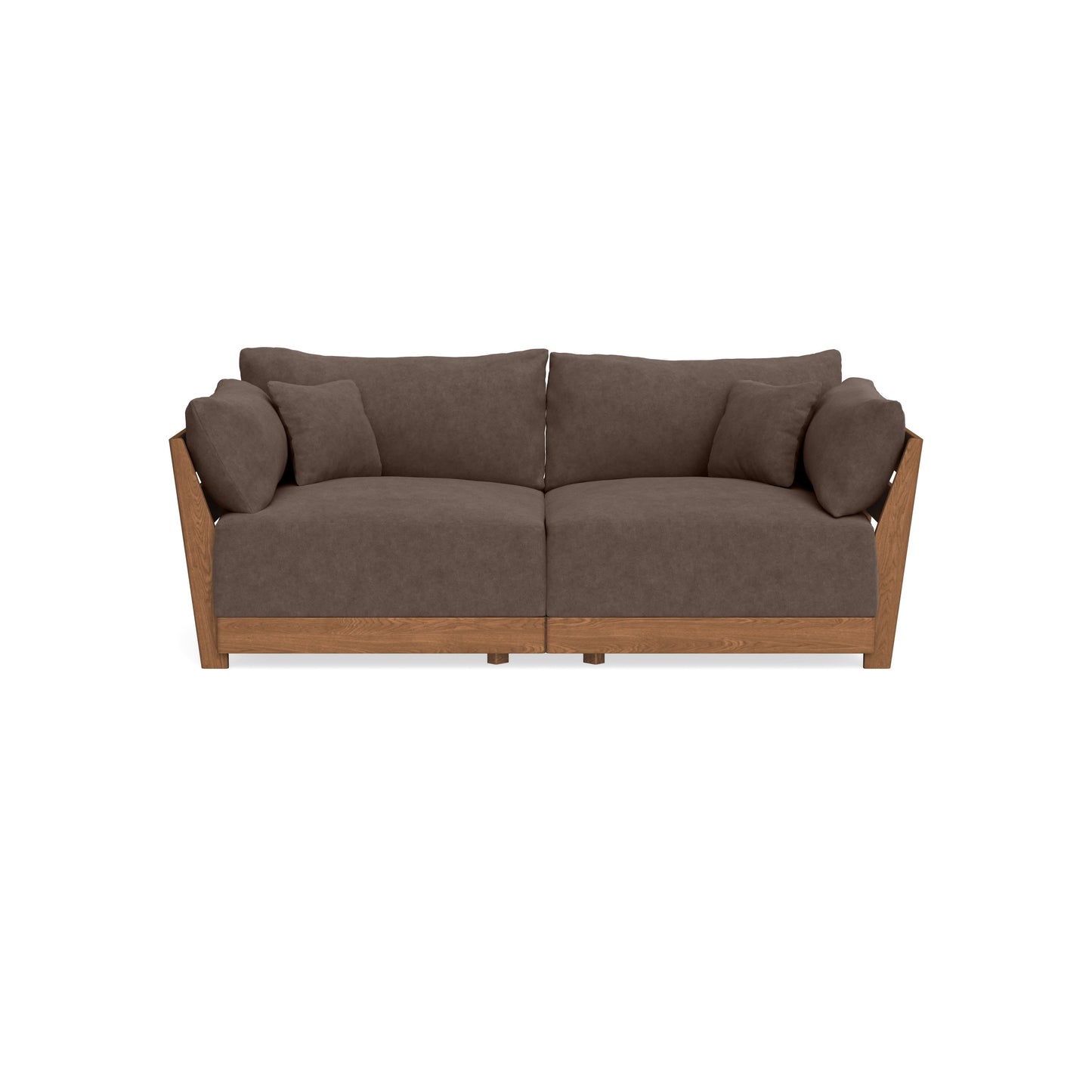 Modular Bondi Espresso 2-Seater Sofa in Chocolate | Memory Foam Blend