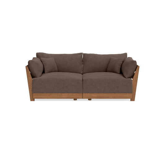 Modular Bondi Espresso 2-Seater Sofa in Chocolate | Memory Foam Blend