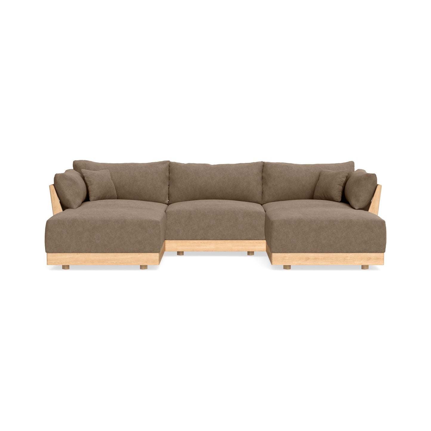 Slipcover Only - Modular Bondi 3-Seater U-Sectional in Coffee