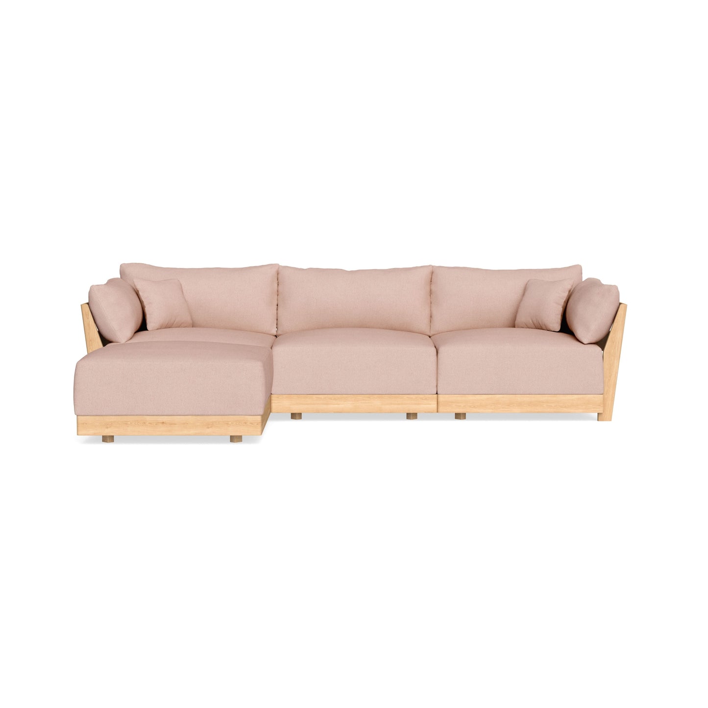 Slipcover Only - Modular Bondi 3-Seater Sectional in Rose Quartz