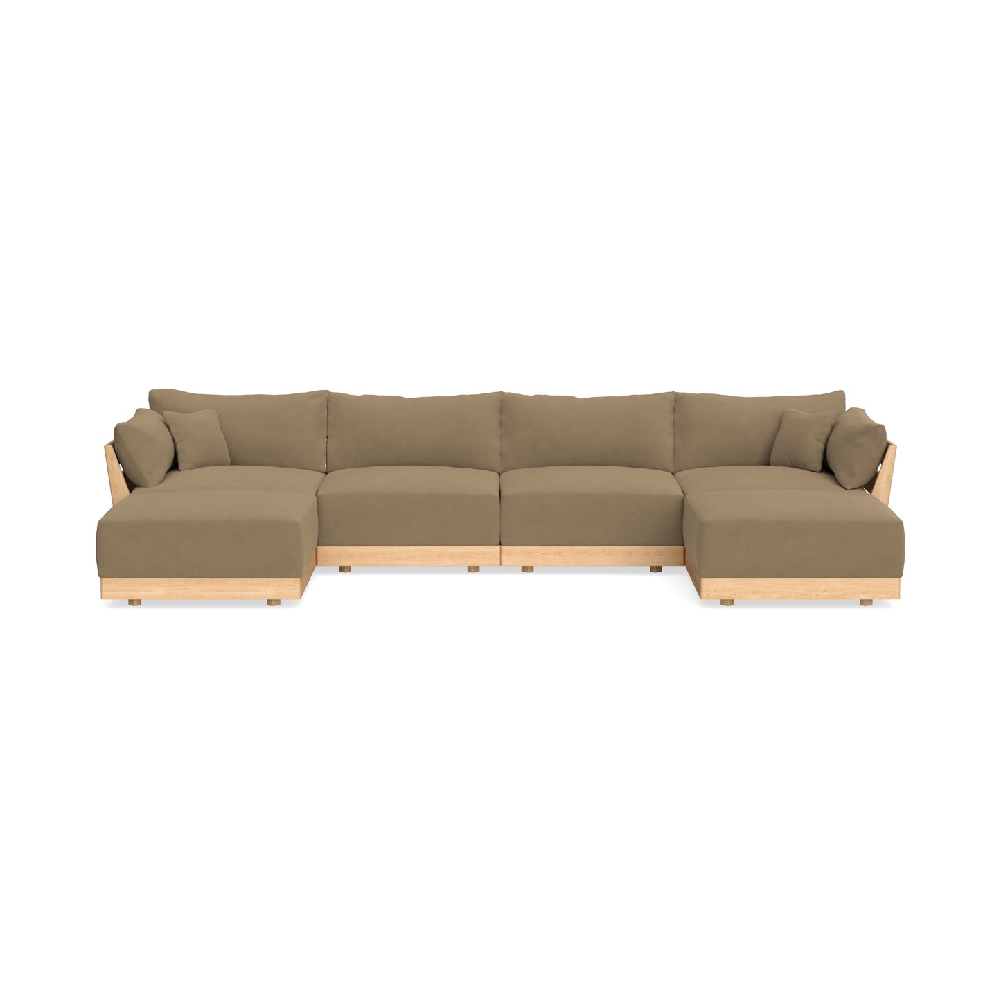 Slipcover Only - Modular Bondi 4-Seater U-Sectional in Macchiato