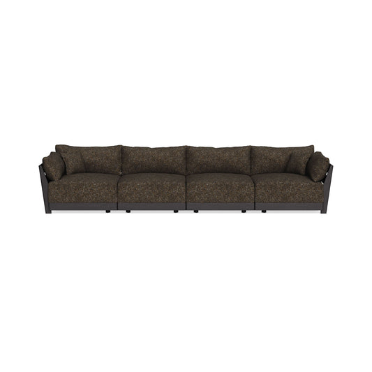 Modular Bondi Black 4-Seater Sofa in Phantom | Classic Blend