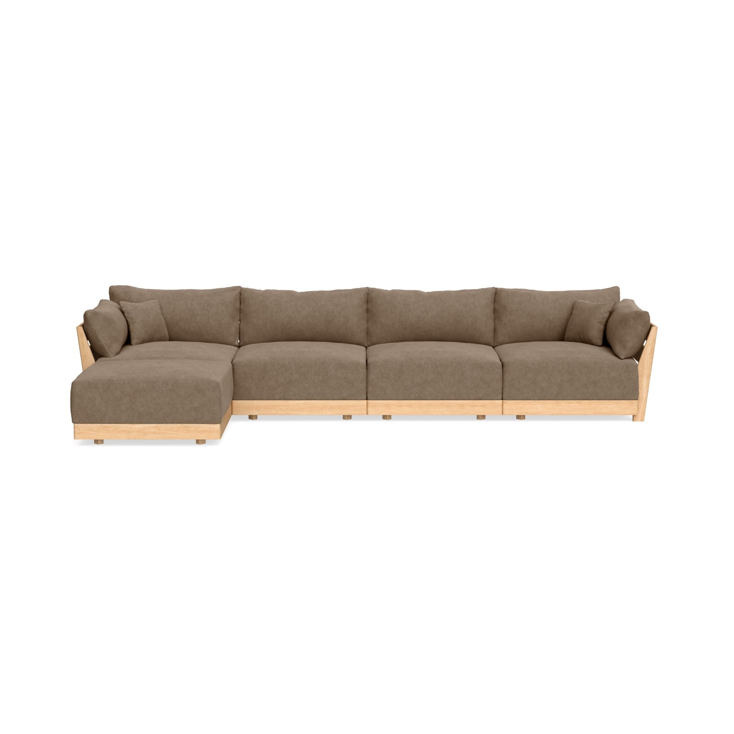 Slipcover Only - Modular Bondi 4-Seater Sectional in Coffee