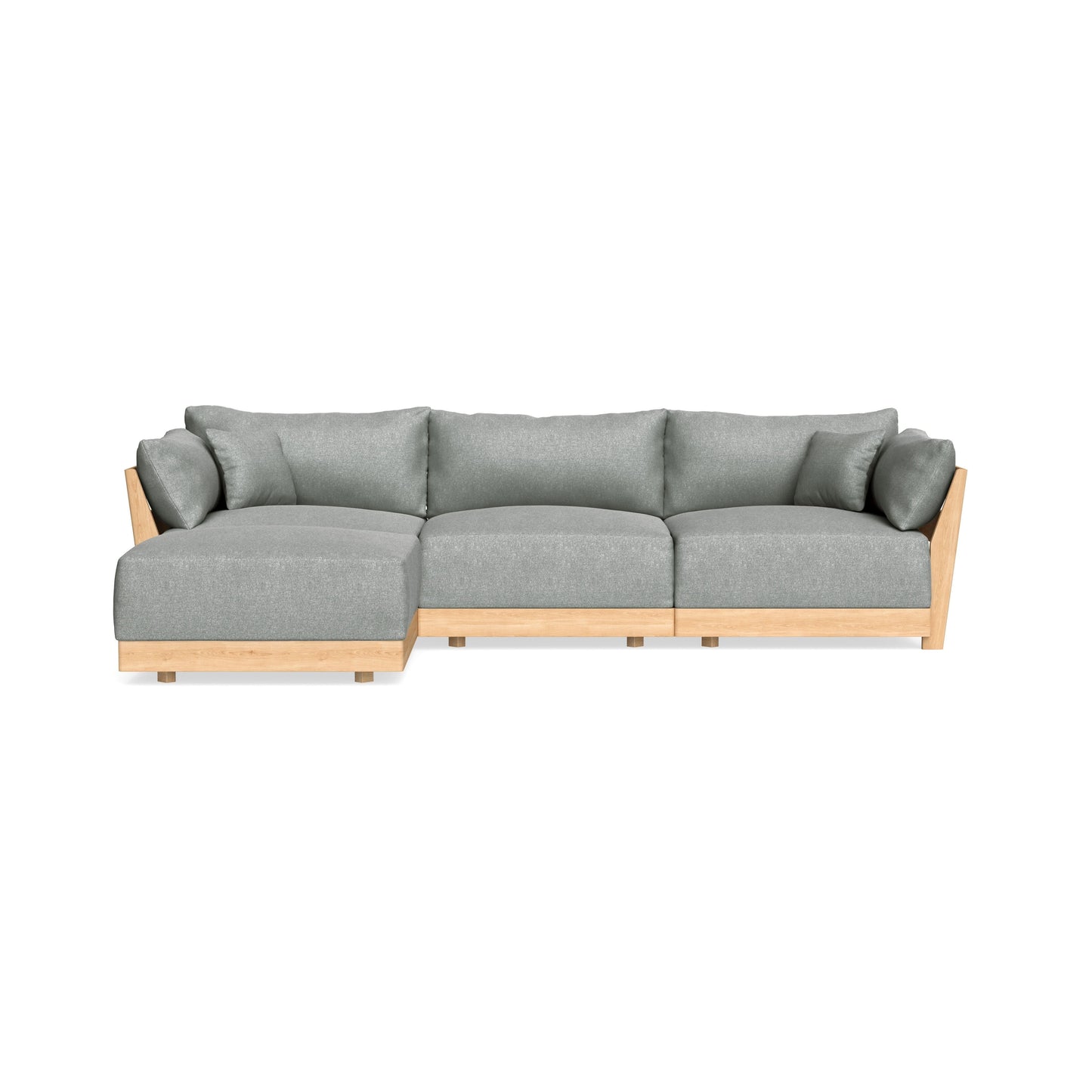 Slipcover Only - Modular Bondi 3-Seater Sectional in Storm Gray