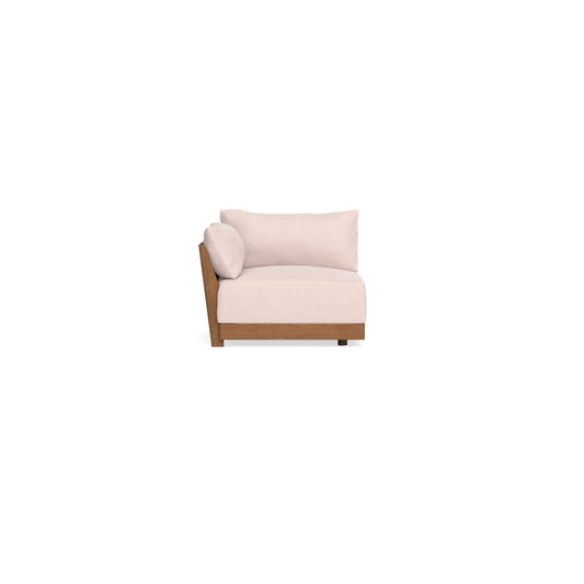 Modular Bondi Espresso End Chair in Peony | Memory Foam Blend