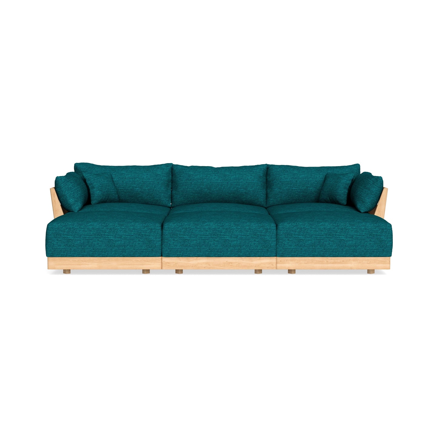 Slipcover Only - Modular Bondi 3-Seater Daybed Sofa Sectional in Marine Teal