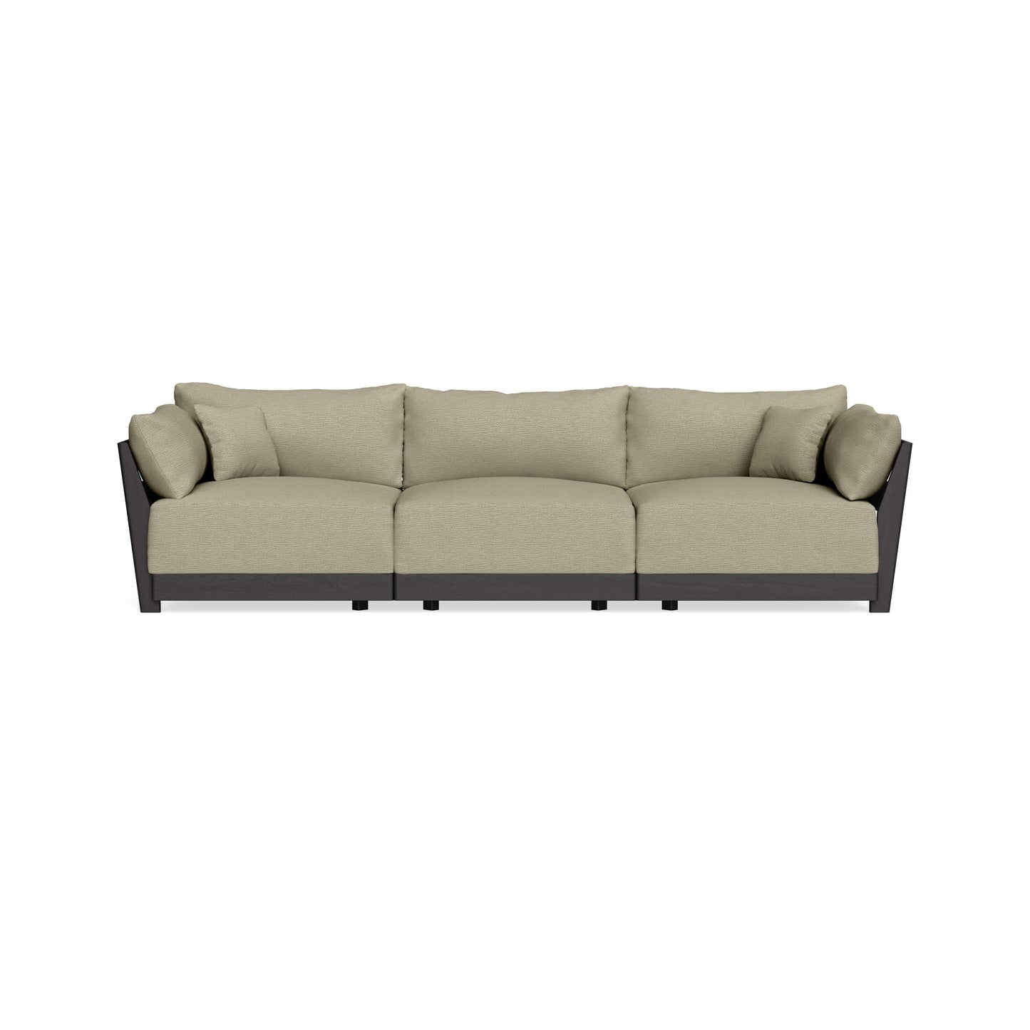 Modular Bondi Black 3-Seater Sofa in Cappuccino | Memory Foam Blend