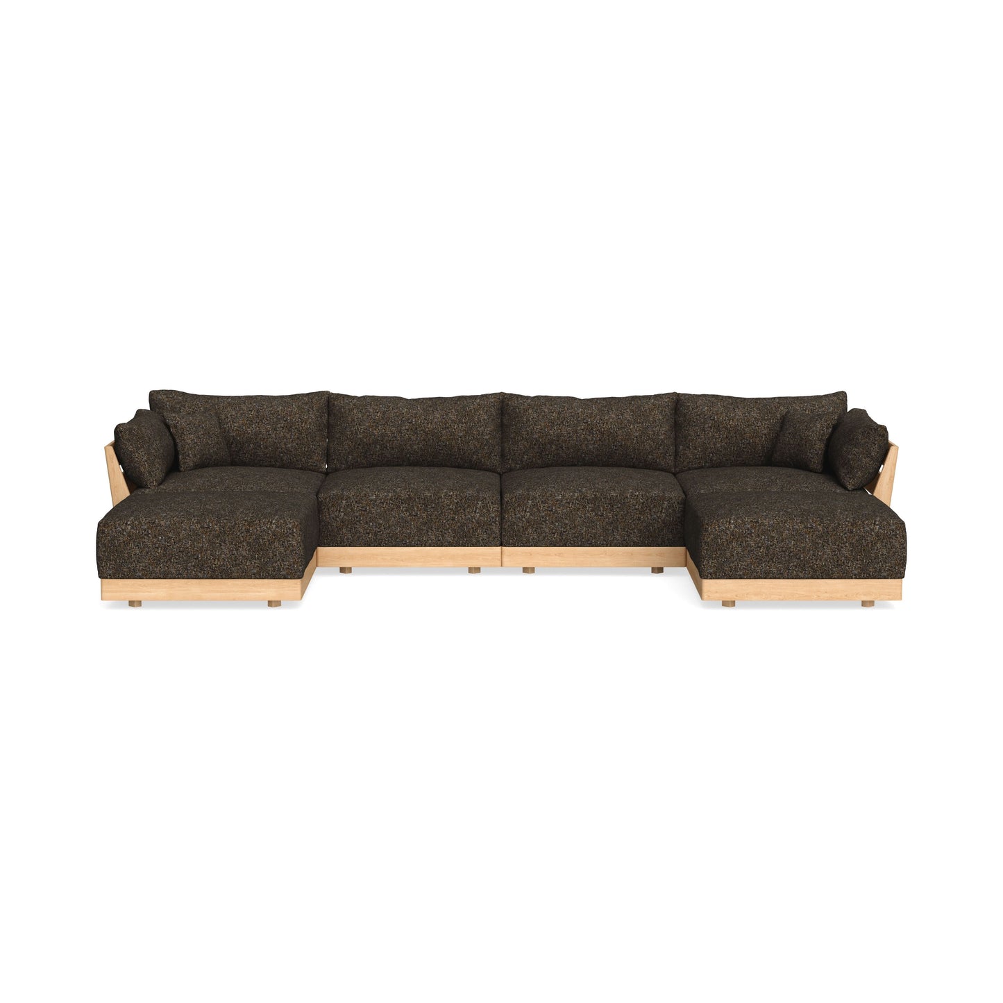 Modular Bondi Latte 4-Seater U-Sectional in Phantom | Classic Blend