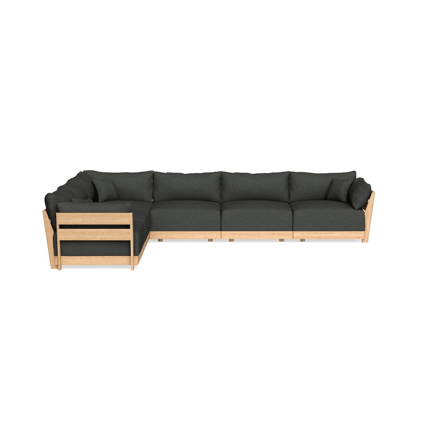 Slipcover Only - Modular Bondi 6-Seater Corner Sectional in Raven Gray