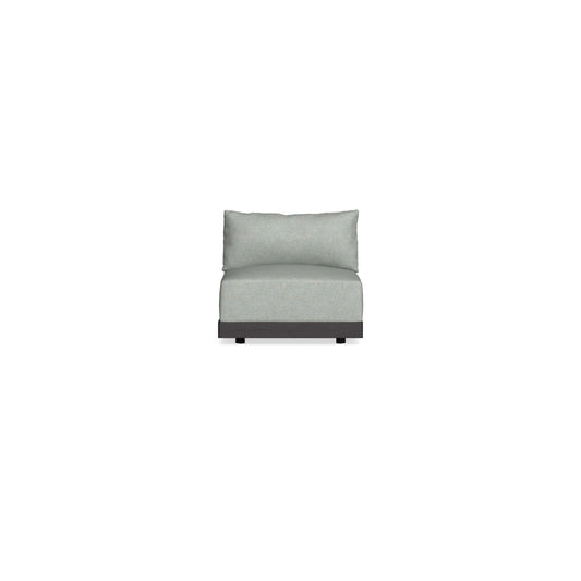 Modular Bondi Black Armless Chair in Spa | Classic Blend