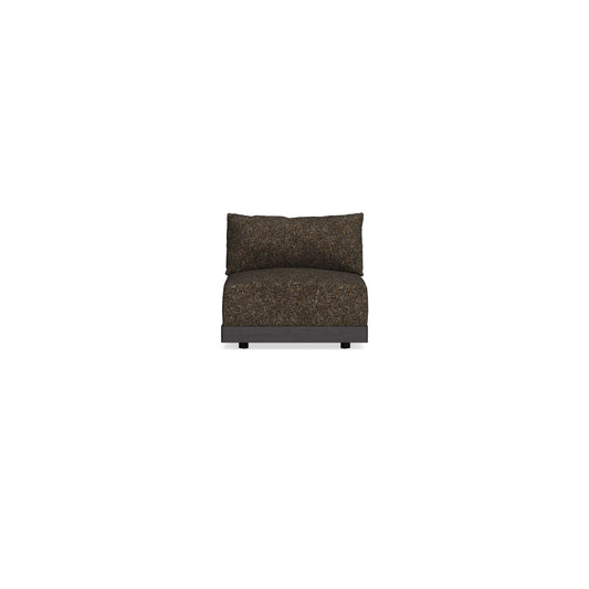 Modular Bondi Black Armless Chair in Phantom | Classic Blend