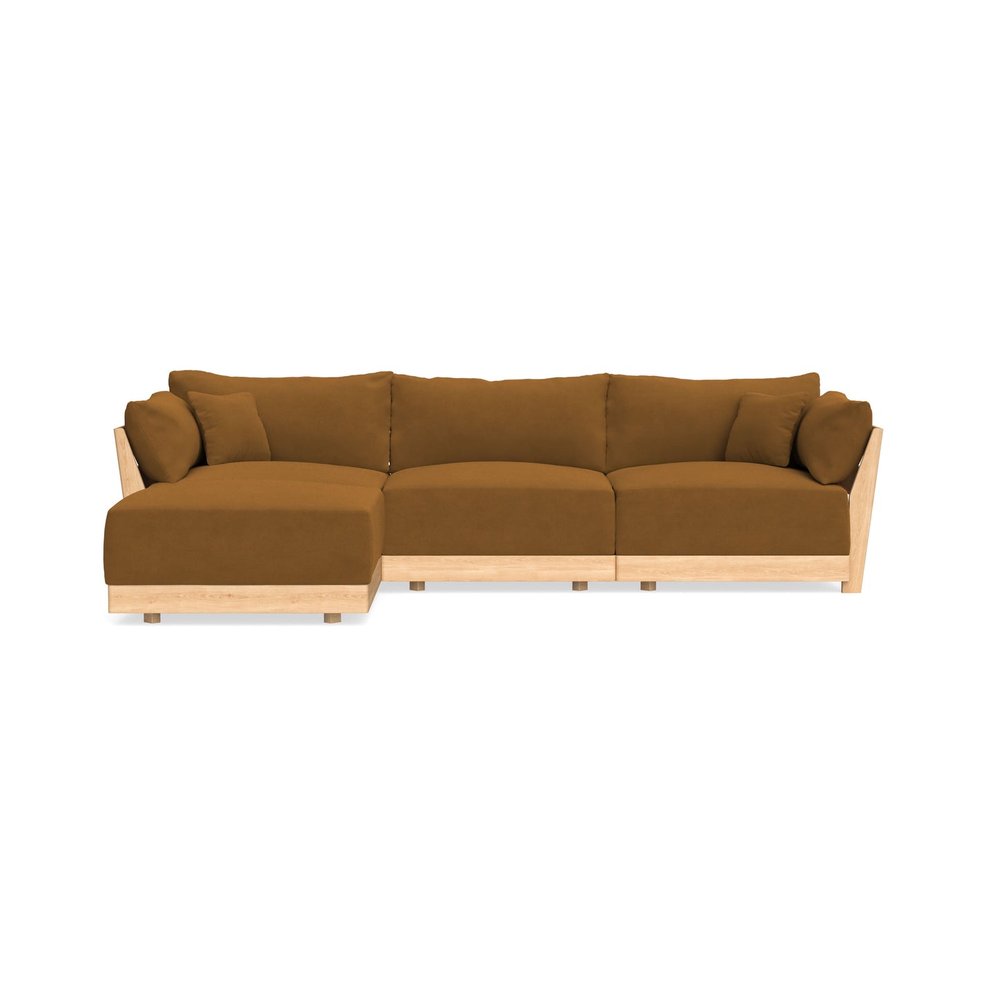 Slipcover Only - Modular Bondi 3-Seater Sectional in Cognac