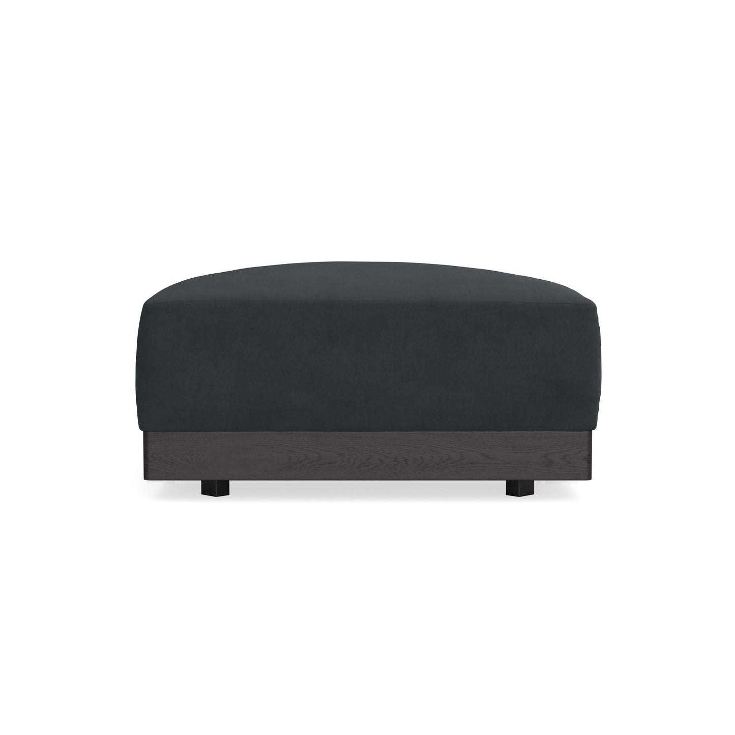 Modular Bondi Black Ottoman in Obsidian | Memory Foam Blend