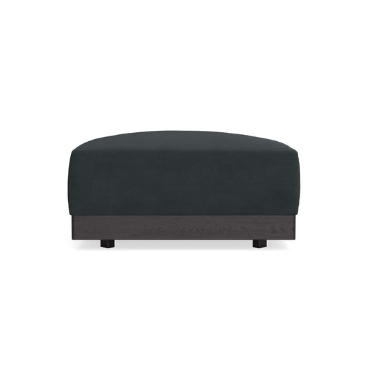Modular Bondi Black Ottoman in Obsidian | Memory Foam Blend